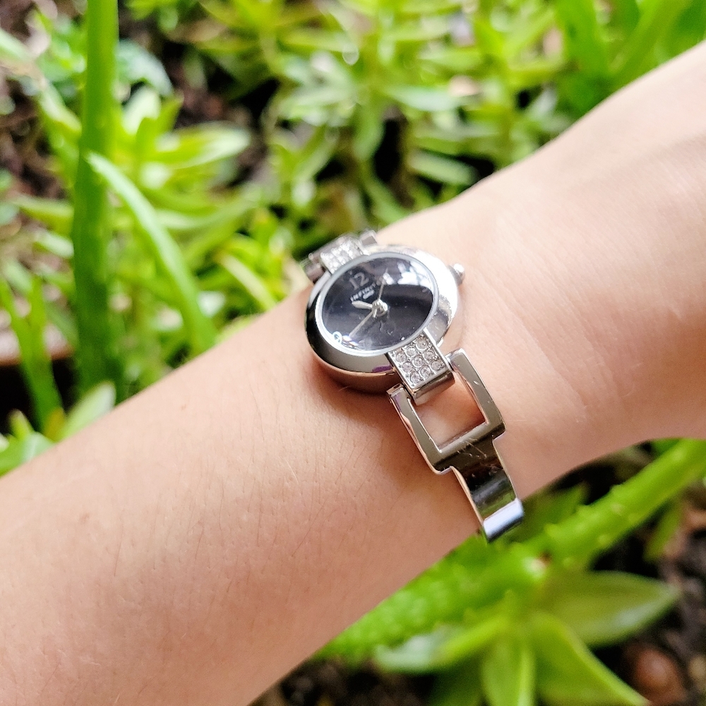 Infinite Infinity Silver Rhinestone Watch - Picture 7 of 10